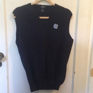 UNC Tar Heels navy cotton vest women’s medium